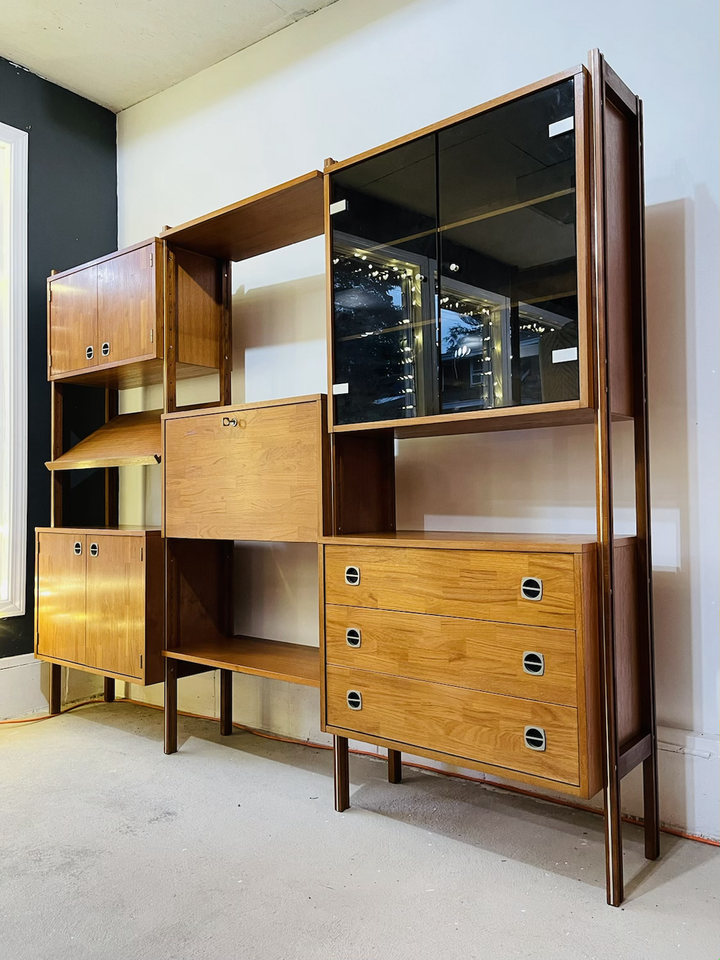 Mid-Century Modern Teak Wall Unit  image 11