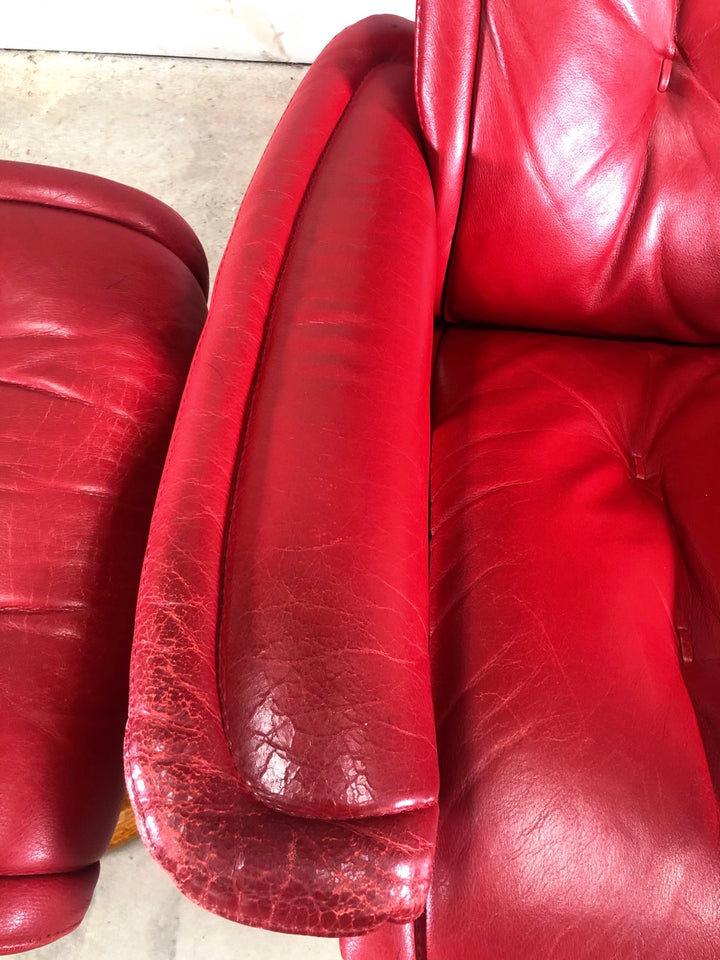 mid century Ekornes Stressless Lounge Chair & Ottoman  image 7