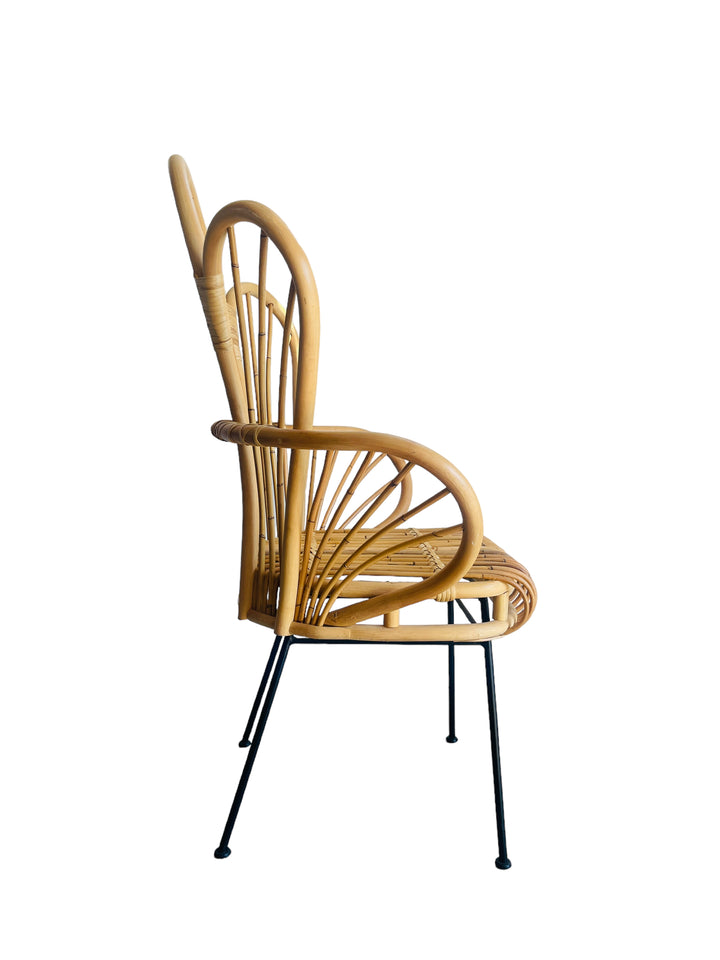 Rattan Lounge Chair & Ottoman image 8