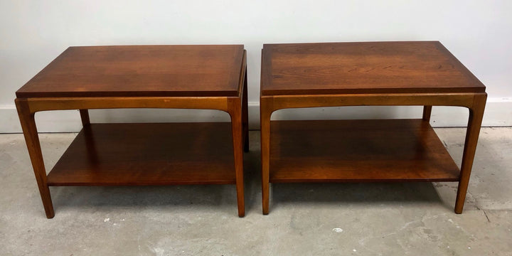 Pair of Mid-Century Modern Walnut Side Tables By Lane  image 1