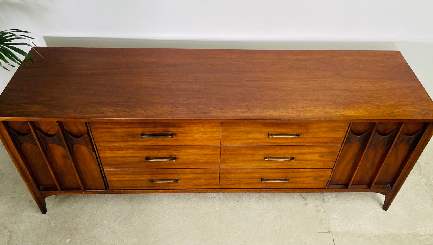 Mid-Century Modern Walnut  Credenza / Dresser By Kent Coffey image 6