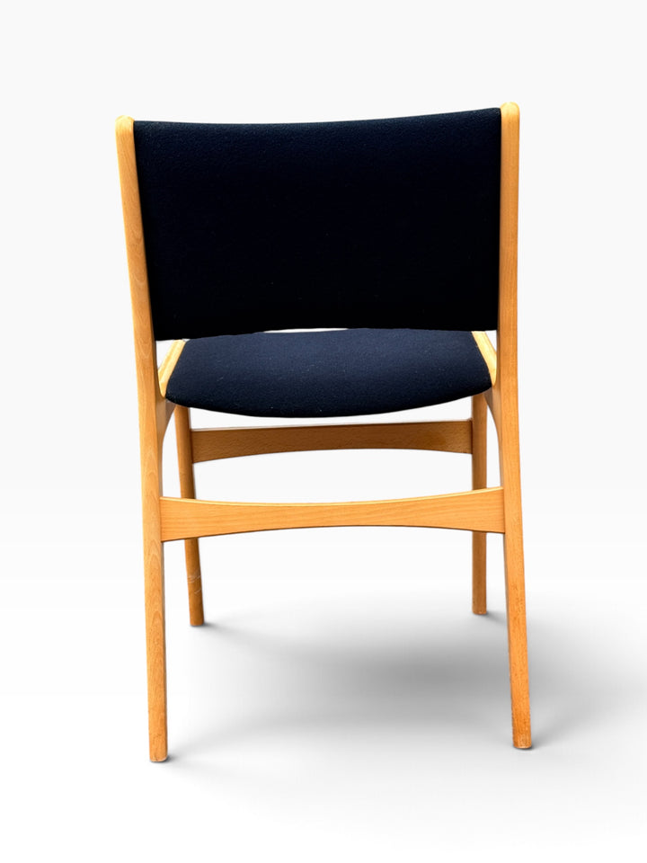 Beech dining chair, back view