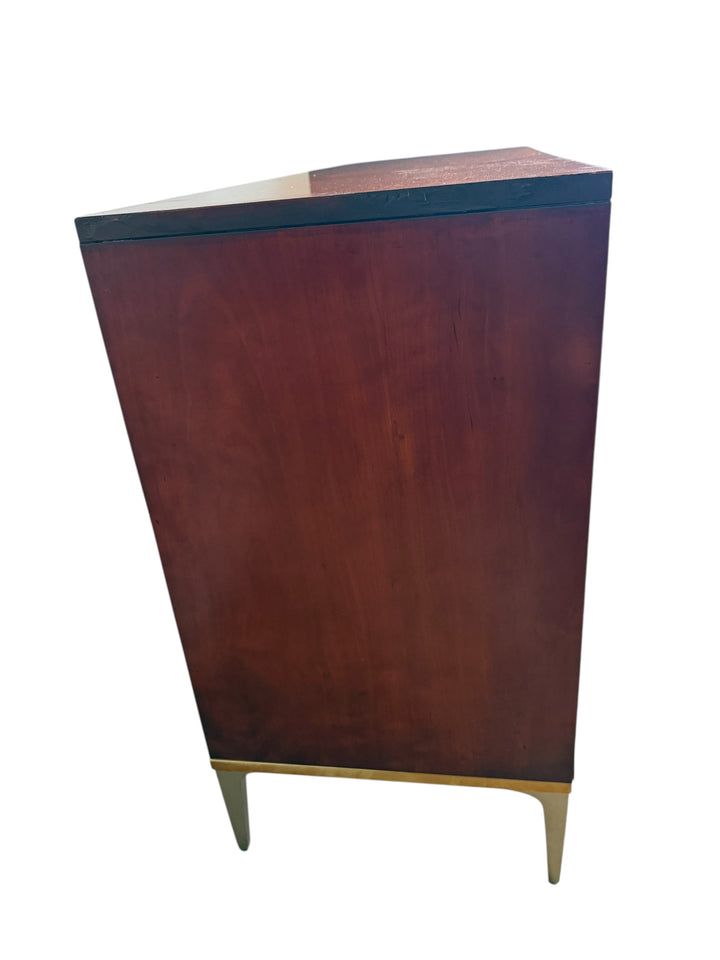 Mid Century Modern Cherry Dresser by John Stuart with Brass Legs image 8
