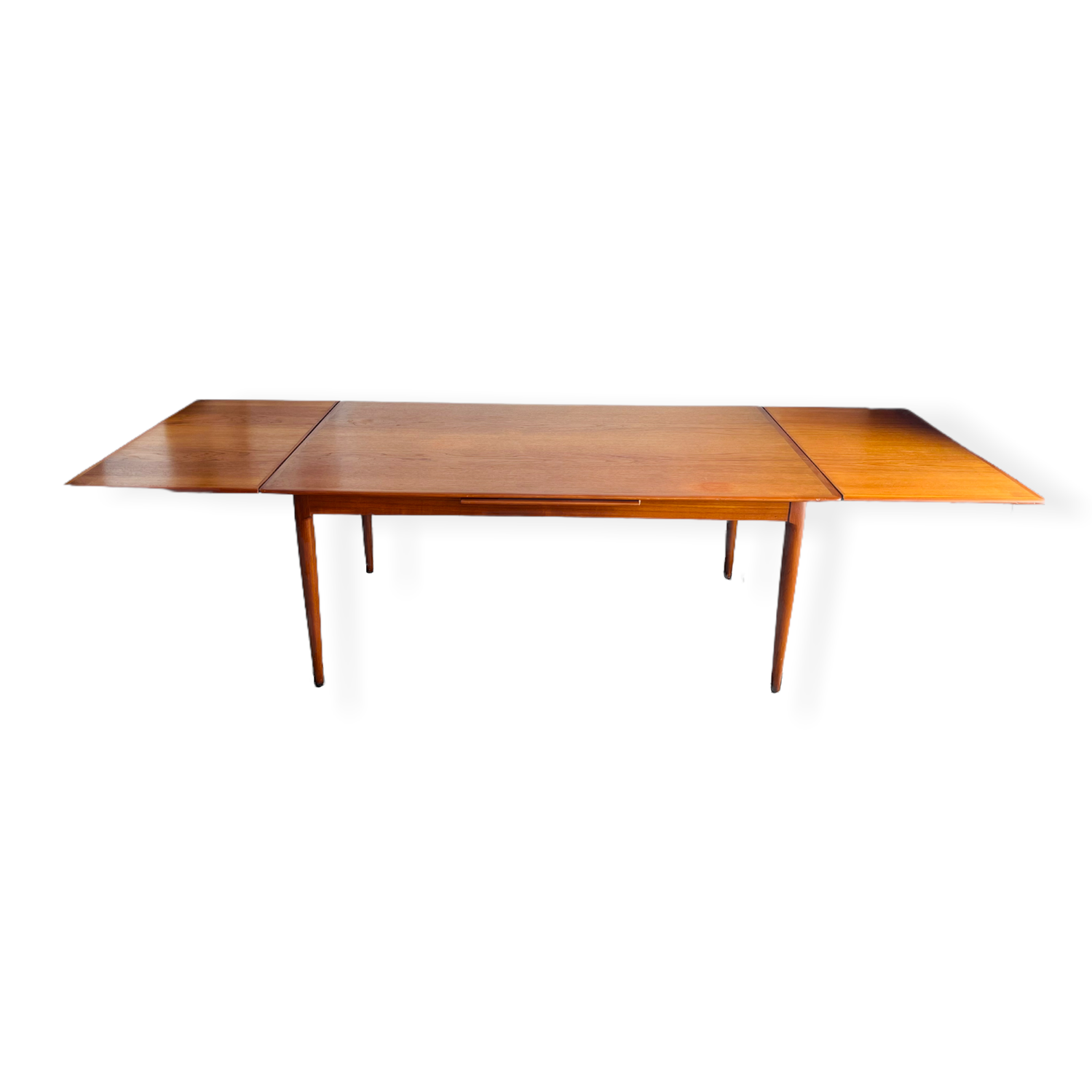 Mid-Century Danish Modern Teak Draw-Leaf Dining Table by Skovmand & Andersen image 3