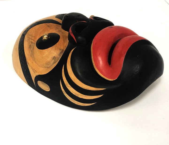 Vintage Northwest Native American/Canadian Mask Signed Jesse Davis image 4