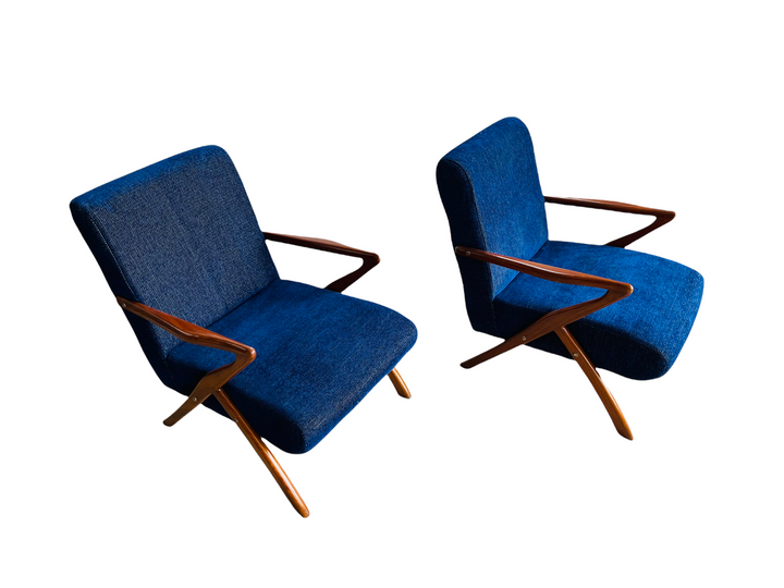 Pair of Mid-Century Modern Selig Style Z Chair  image 7
