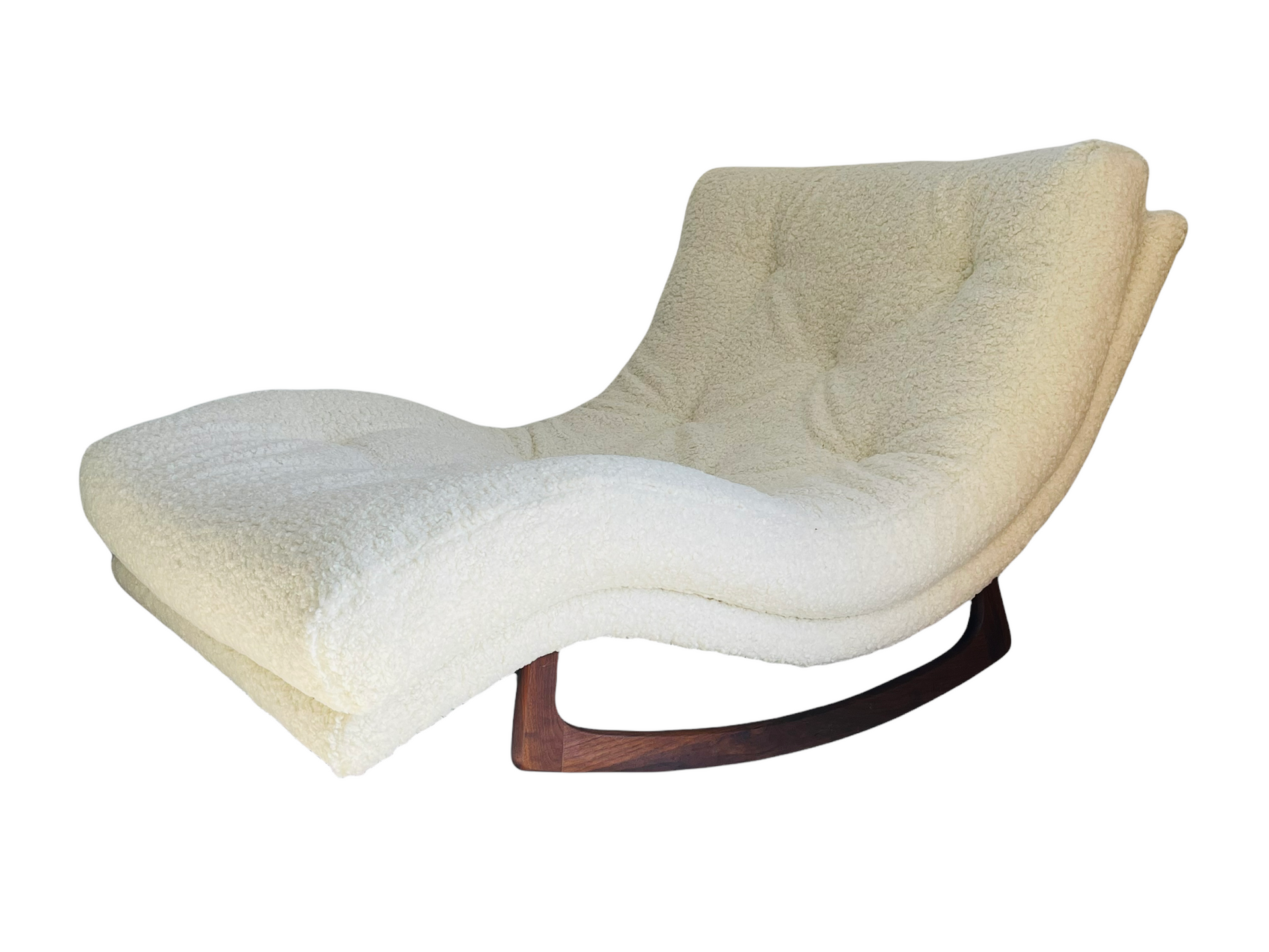 Adrian Pearsall Boucle Wave Rocking Lounge Chaise  image 0