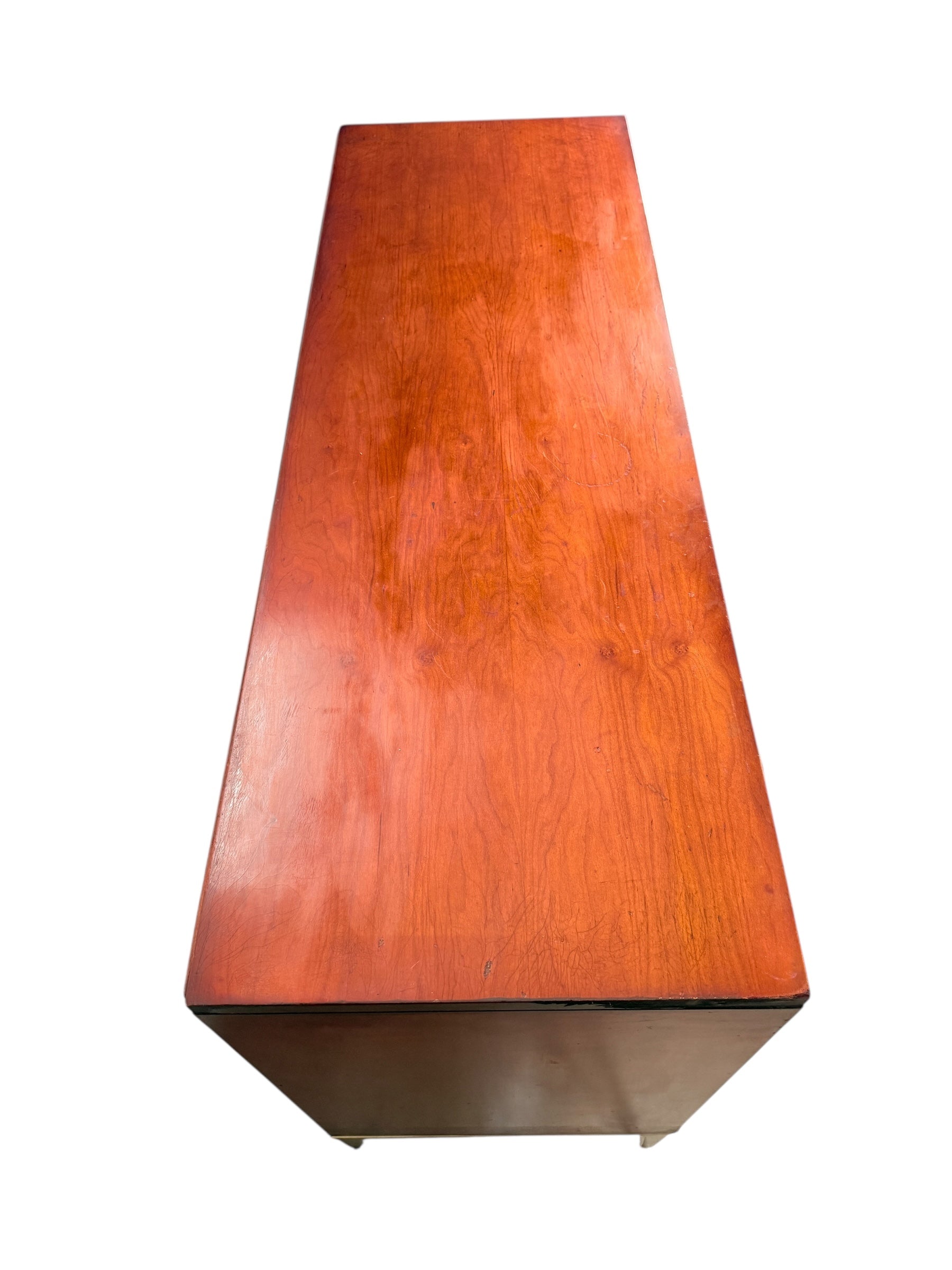 Mid Century Modern Cherry Dresser by John Stuart with Brass Legs image 14