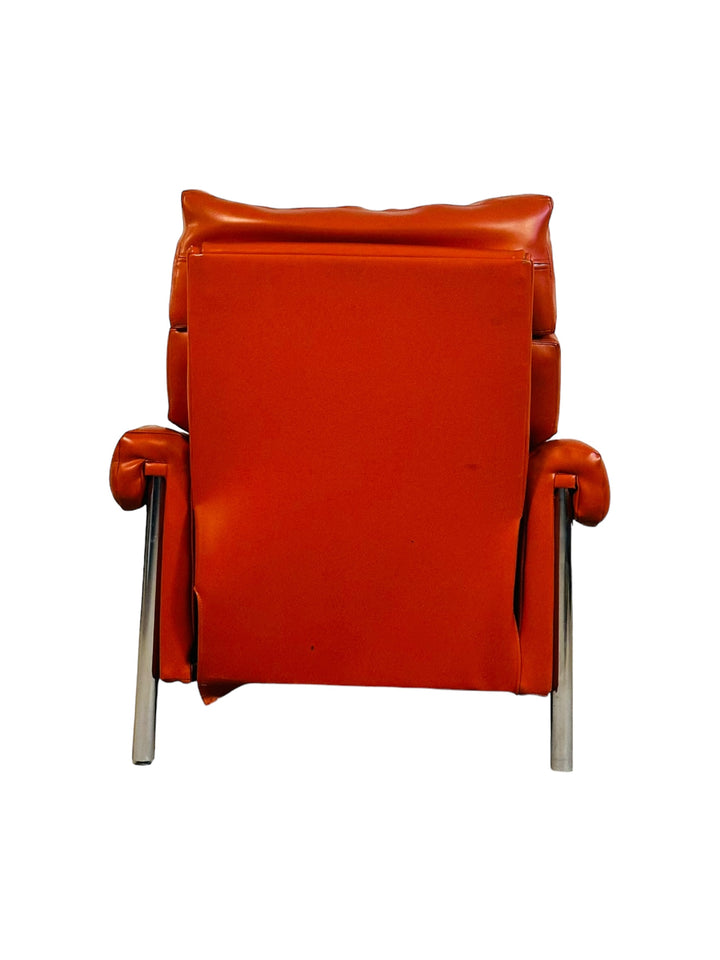 Mid Century Modern Chrome Recliner / Lounge Chair image 5