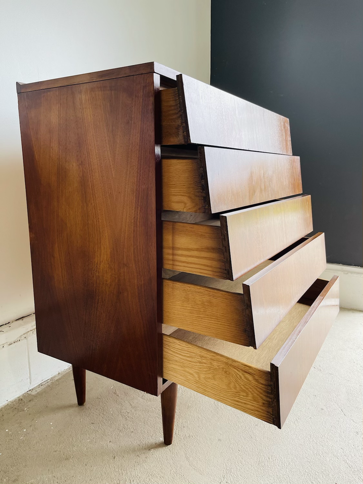 Mid-Century Modern Walnut Dresser image 4