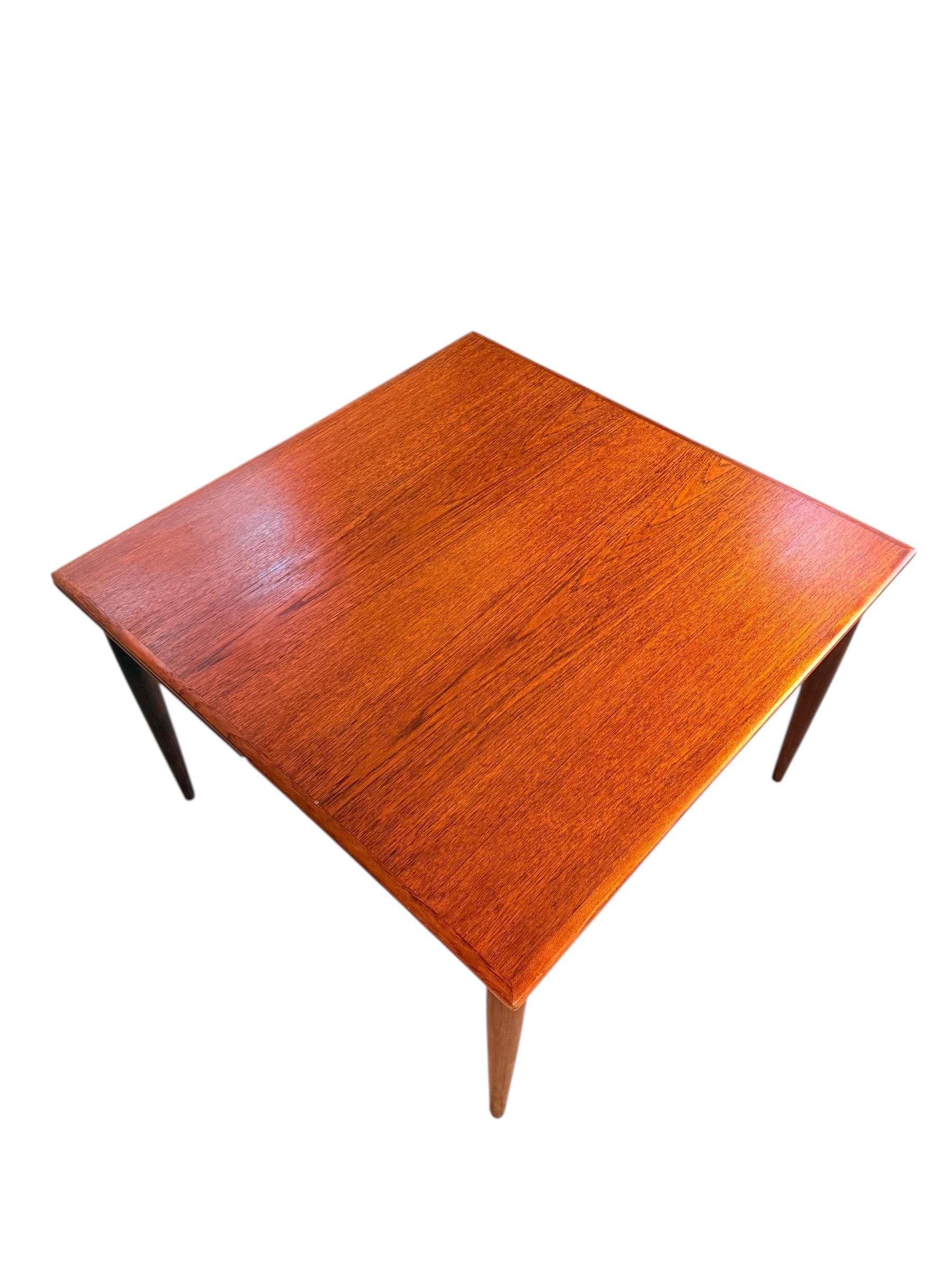 Mid Century Danish Modern Teak Draw Leaf Dining Table  image 2