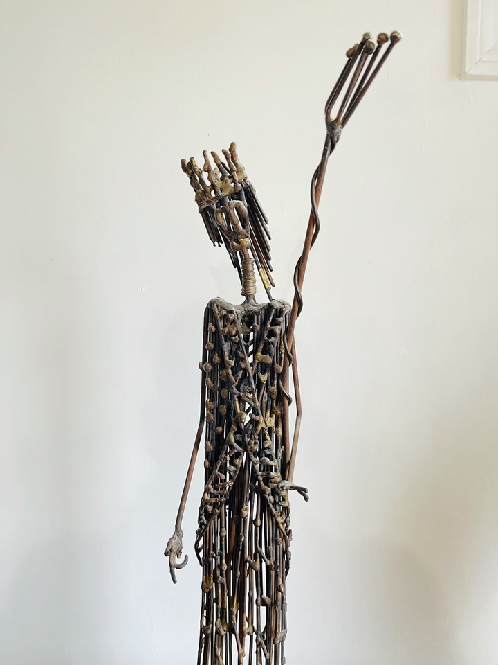 Mid-Century Brutalist Bronze Sculpture by Harold Kerr image 5