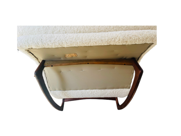 Adrian Pearsall Boucle Wave Rocking Lounge Chaise  image 11