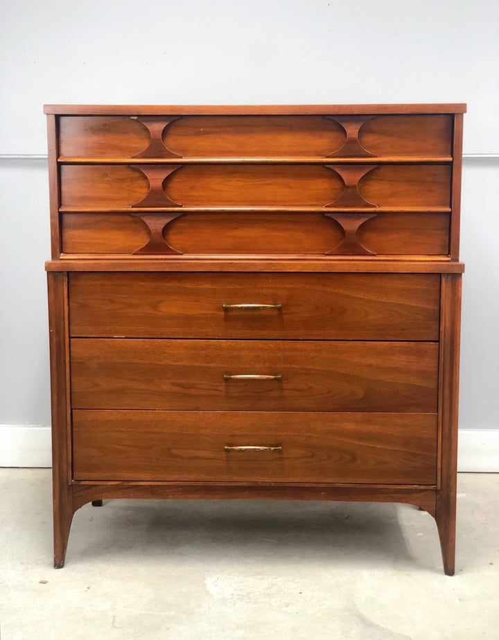 Mid-Century Modern Highboy Dresser By Kent Coffey Perspecta image 10