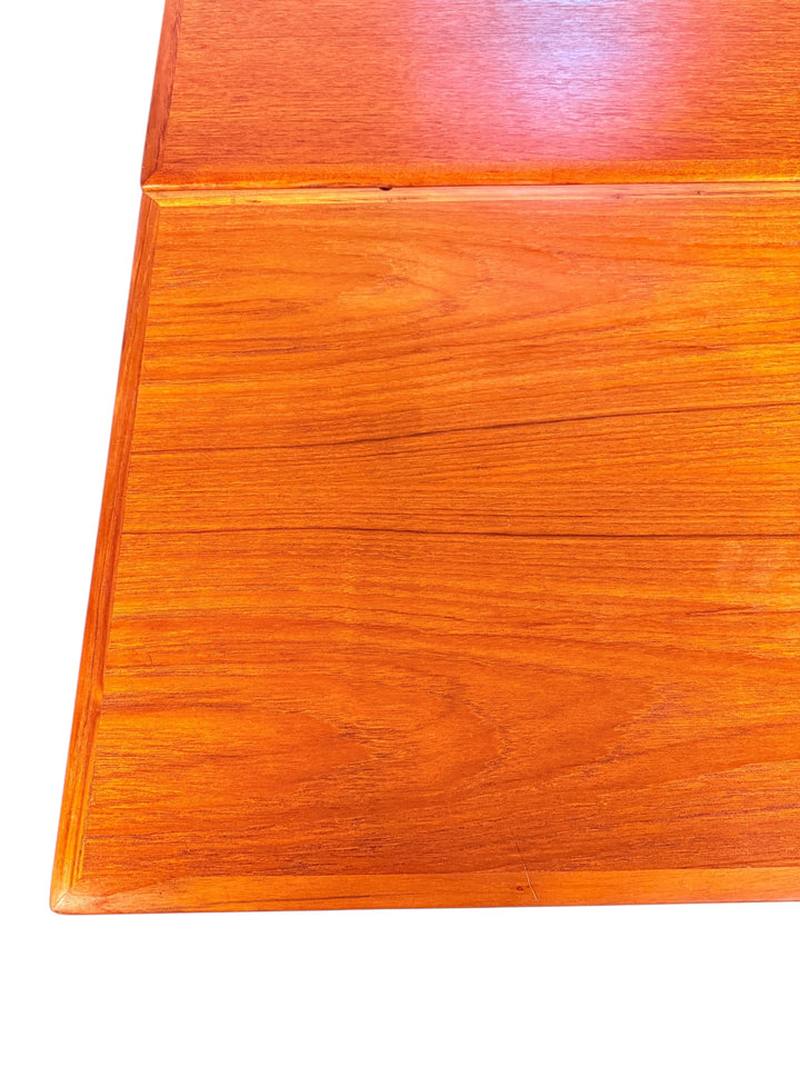 Mid Century Danish Modern Teak Draw Leaf Dining Table  image 14