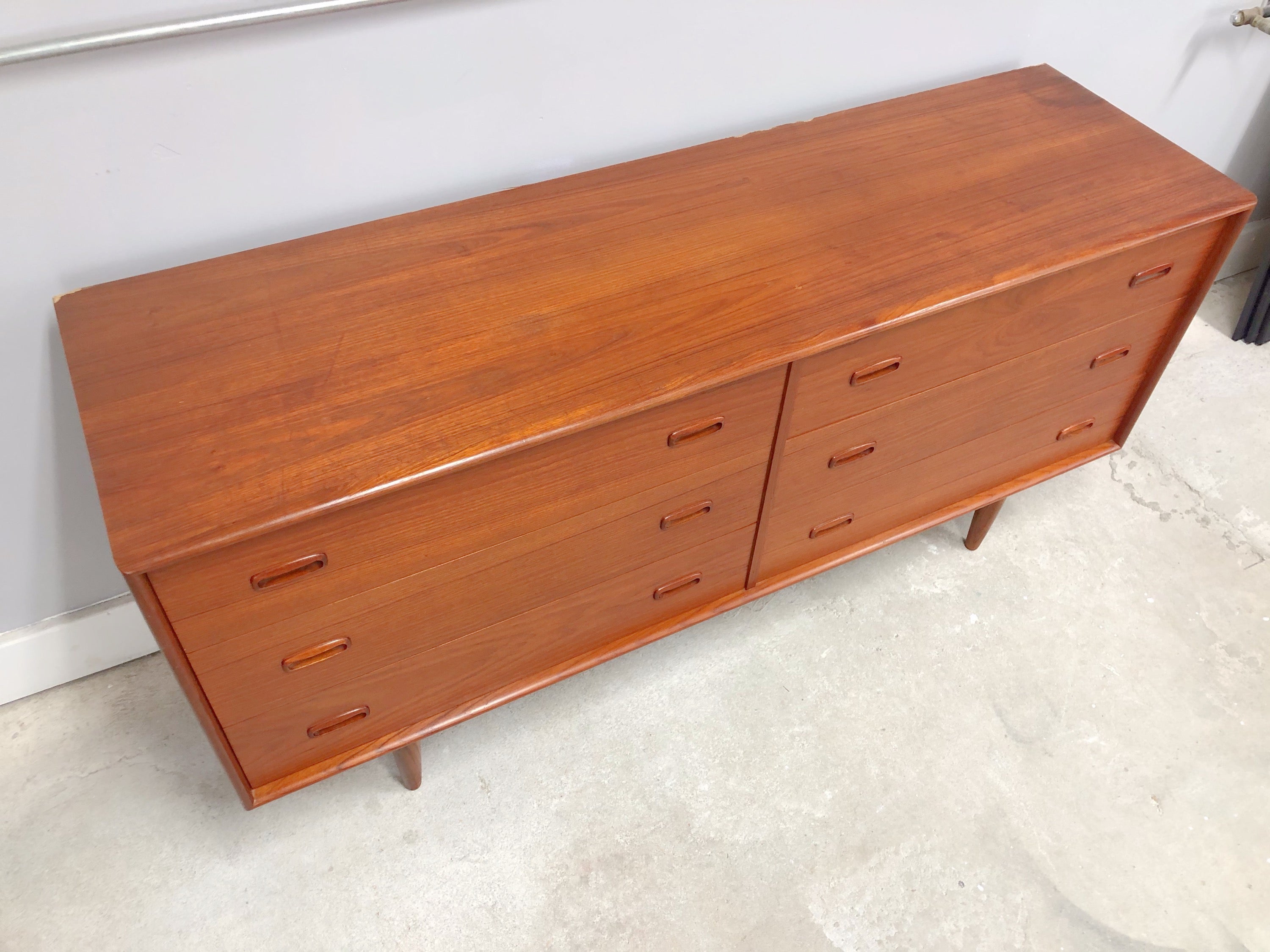 Mid Century Danish Modern Teak Dresser/Credenza image 8