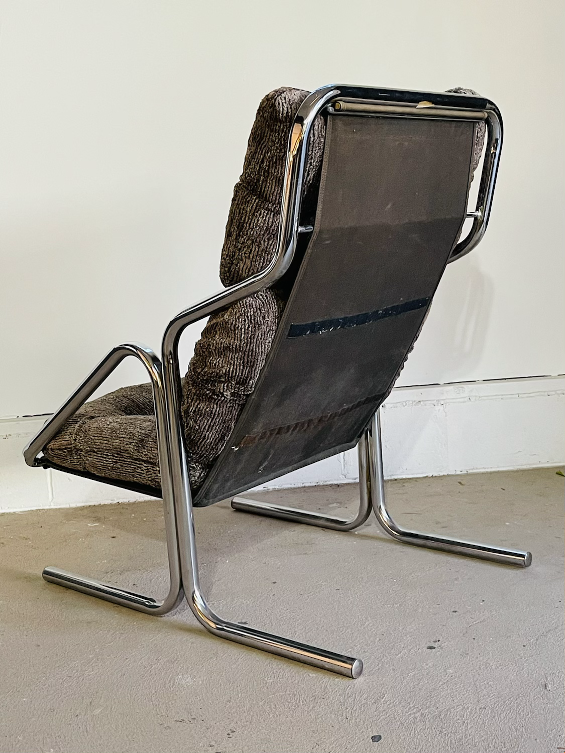 Mid-Century Modern Chrome Chase Lounge Chair  by Jerry Johnson for Landes image 6
