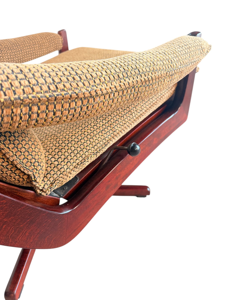 1970s Reclining Rosewood Lounge Chairs by Soda Galvano for Lied Møbler, Sweden image 5