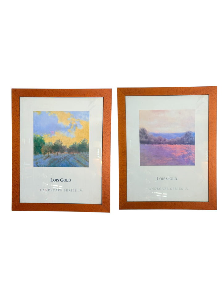 Pair of Lois Gold Landscape Series IV Prints image 0