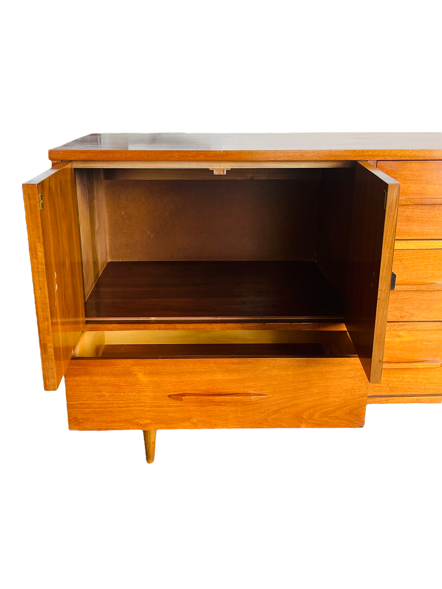 Mid Century Modern Walnut Credenza / Dresser image 1