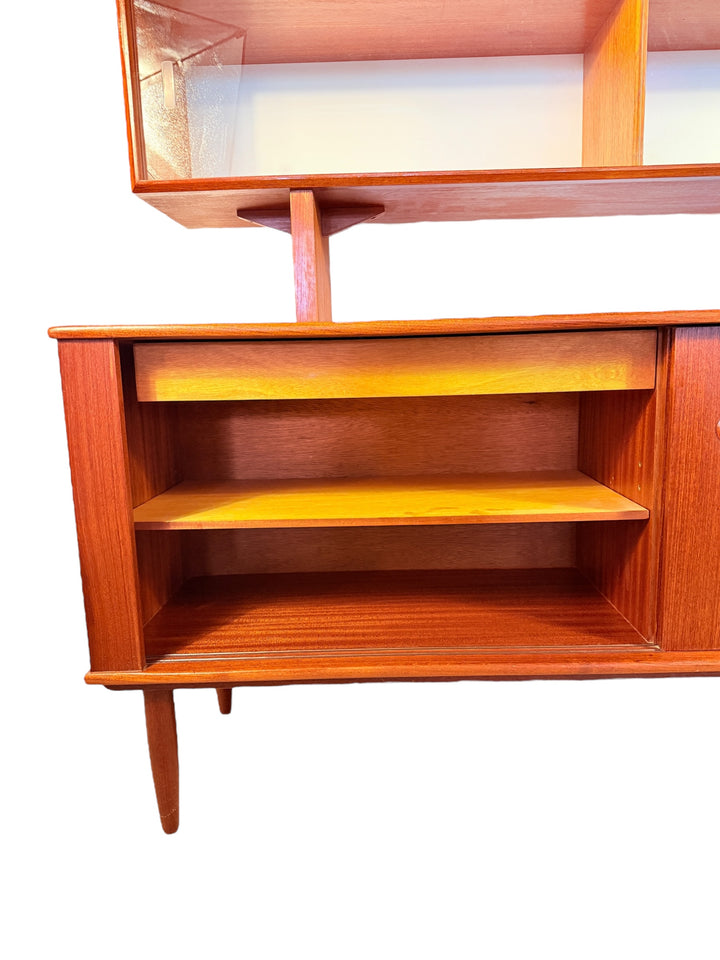 Mid-Century Modern Teak Sideboard + Hutch by R. Huber – 1960s image 8