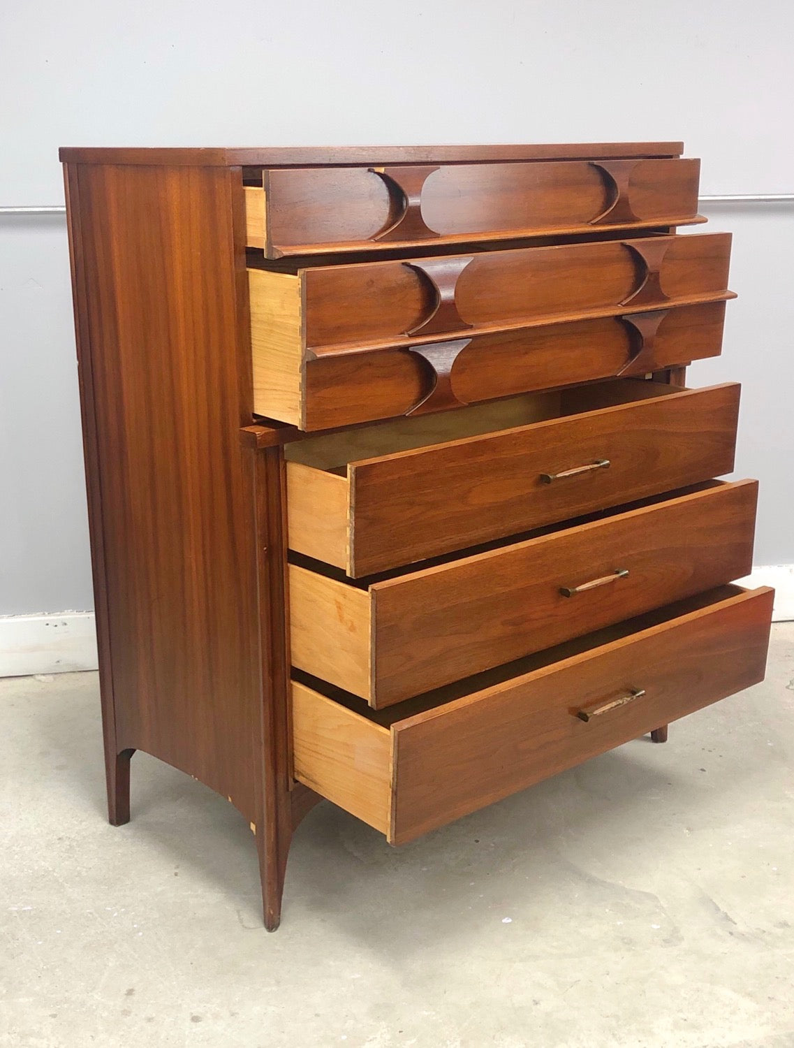 Mid-Century Modern Highboy Dresser By Kent Coffey Perspecta image 2