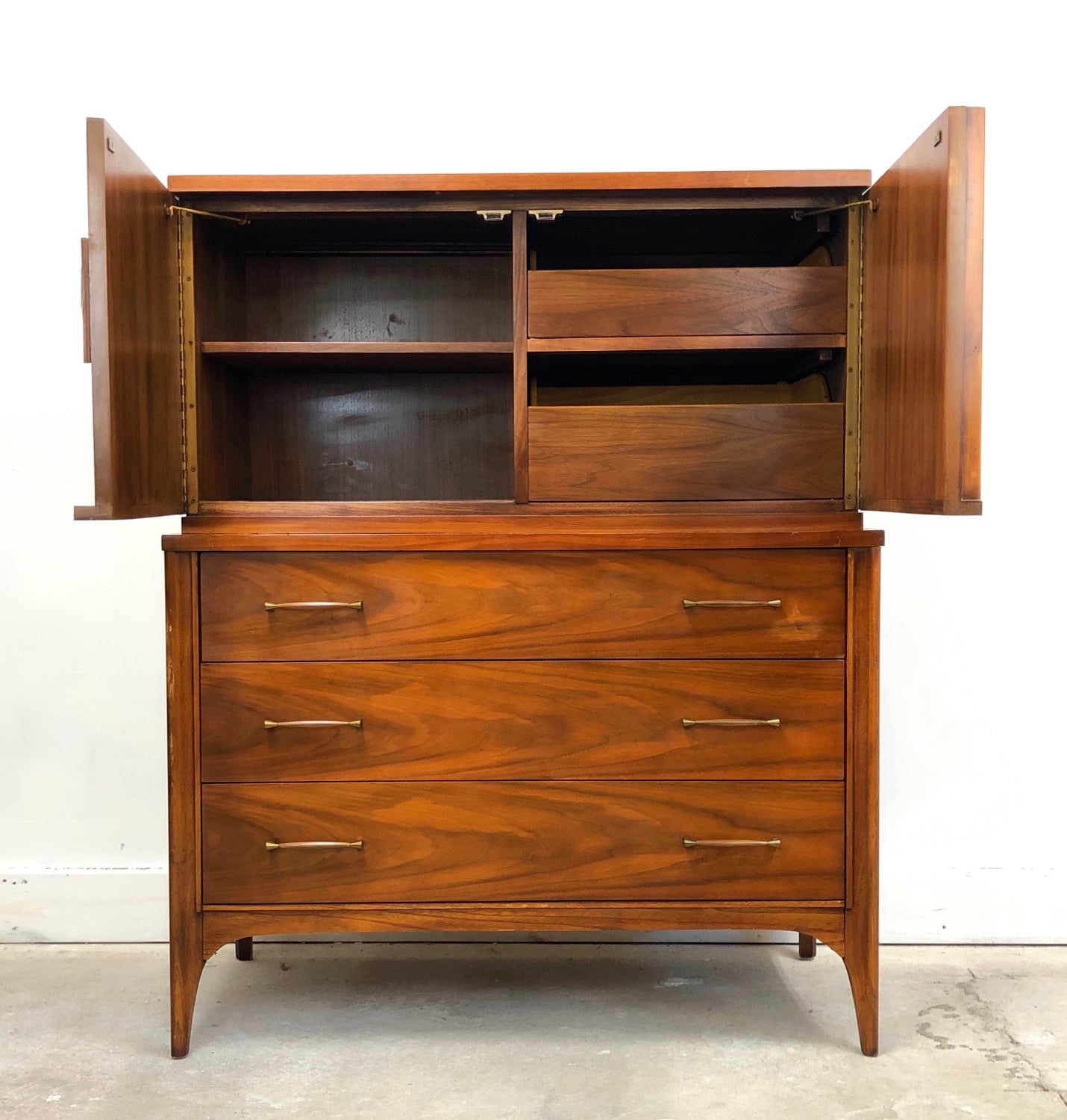 Mid-Century Modern Tall Walnut Chest/Dresser by Kent Coffey image 2