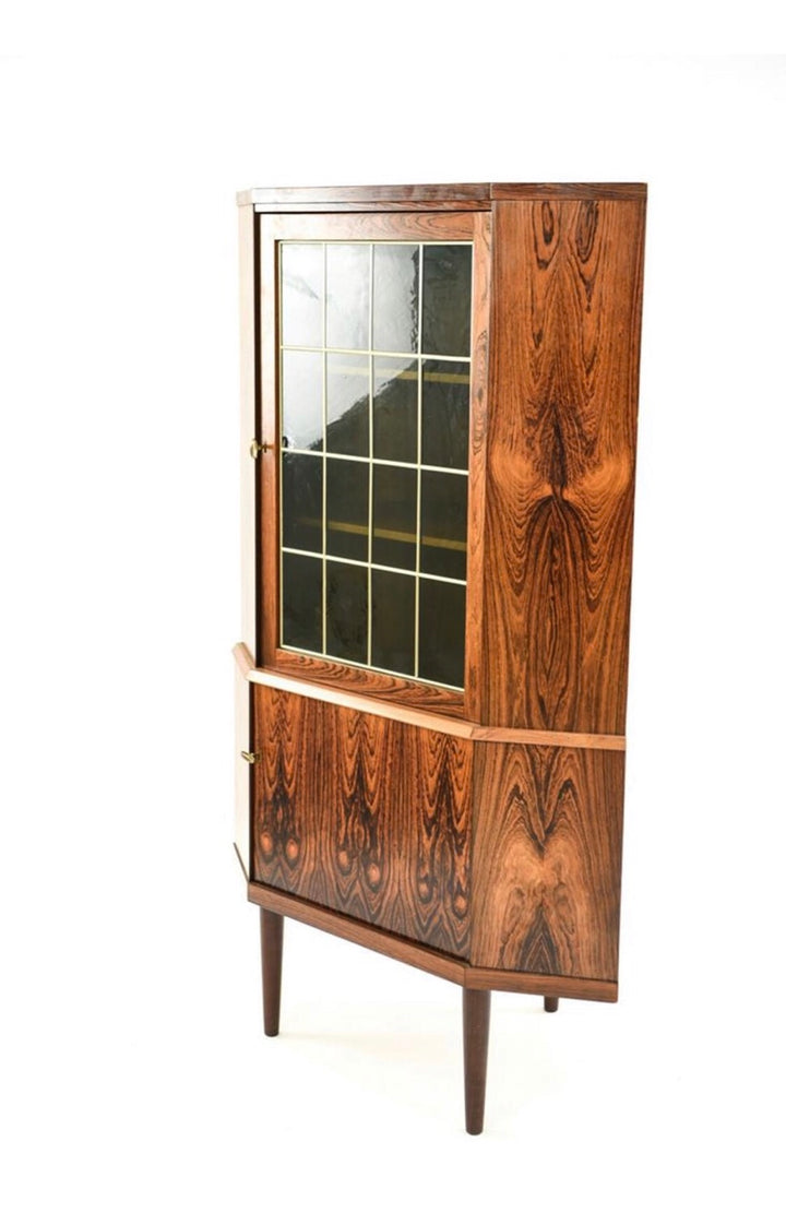 Mid-Century Danish Modern Rosewood Corner Cabinet image 2