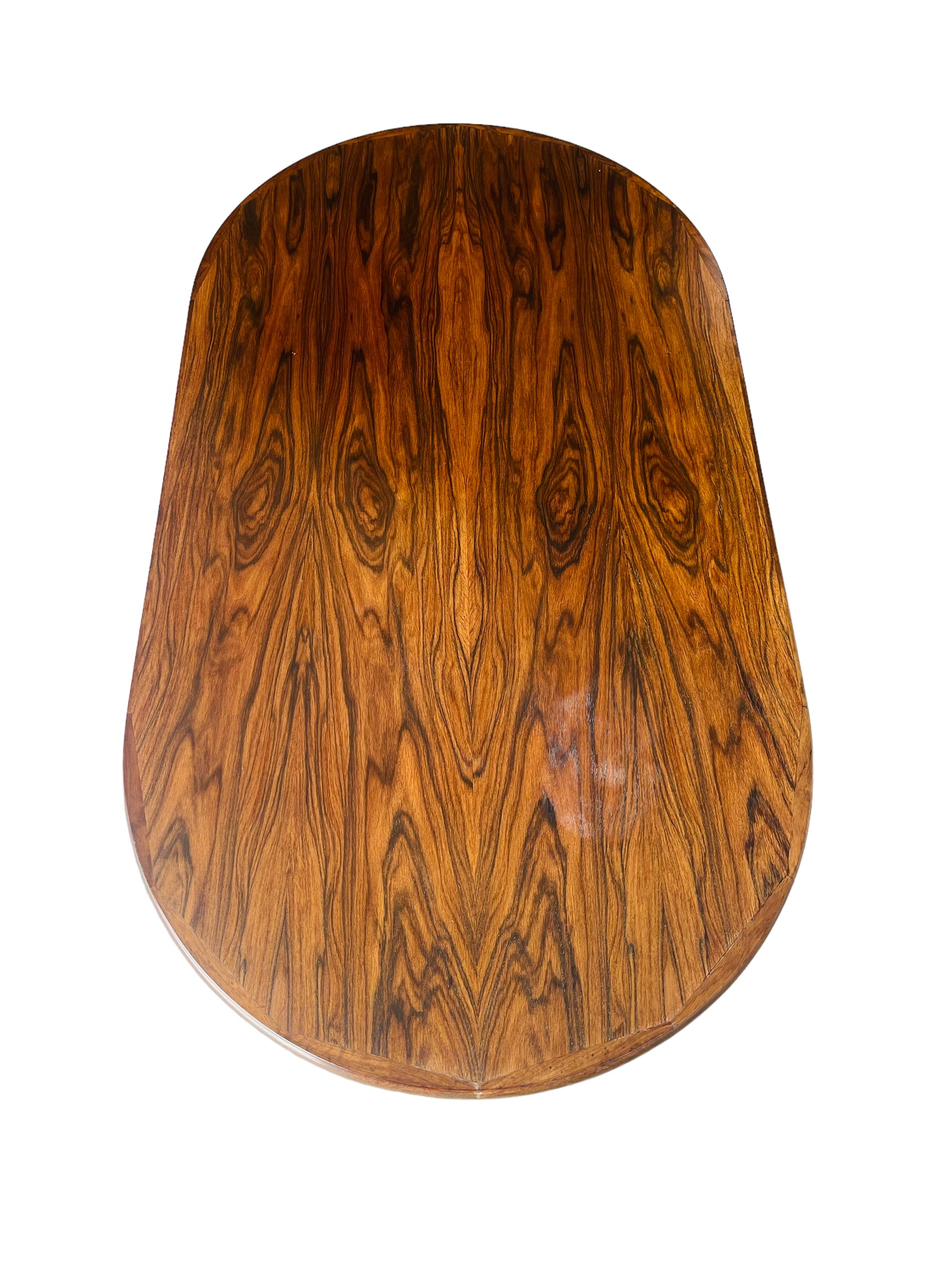 Scandinavian Rosewood Oval Coffee Table image 5