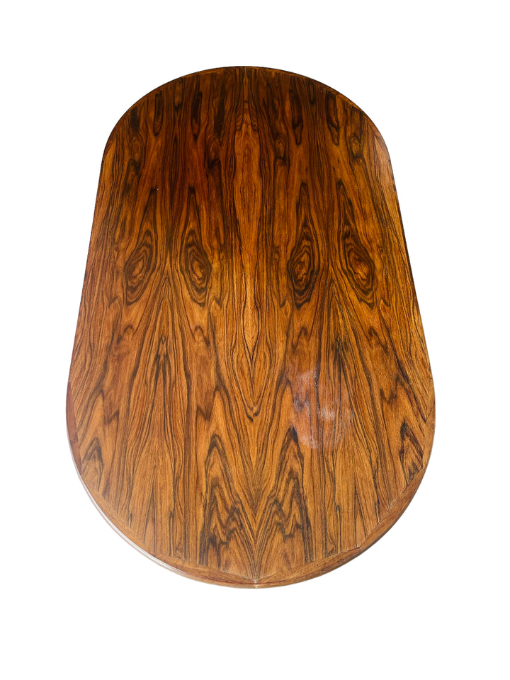 Scandinavian Rosewood Oval Coffee Table image 5