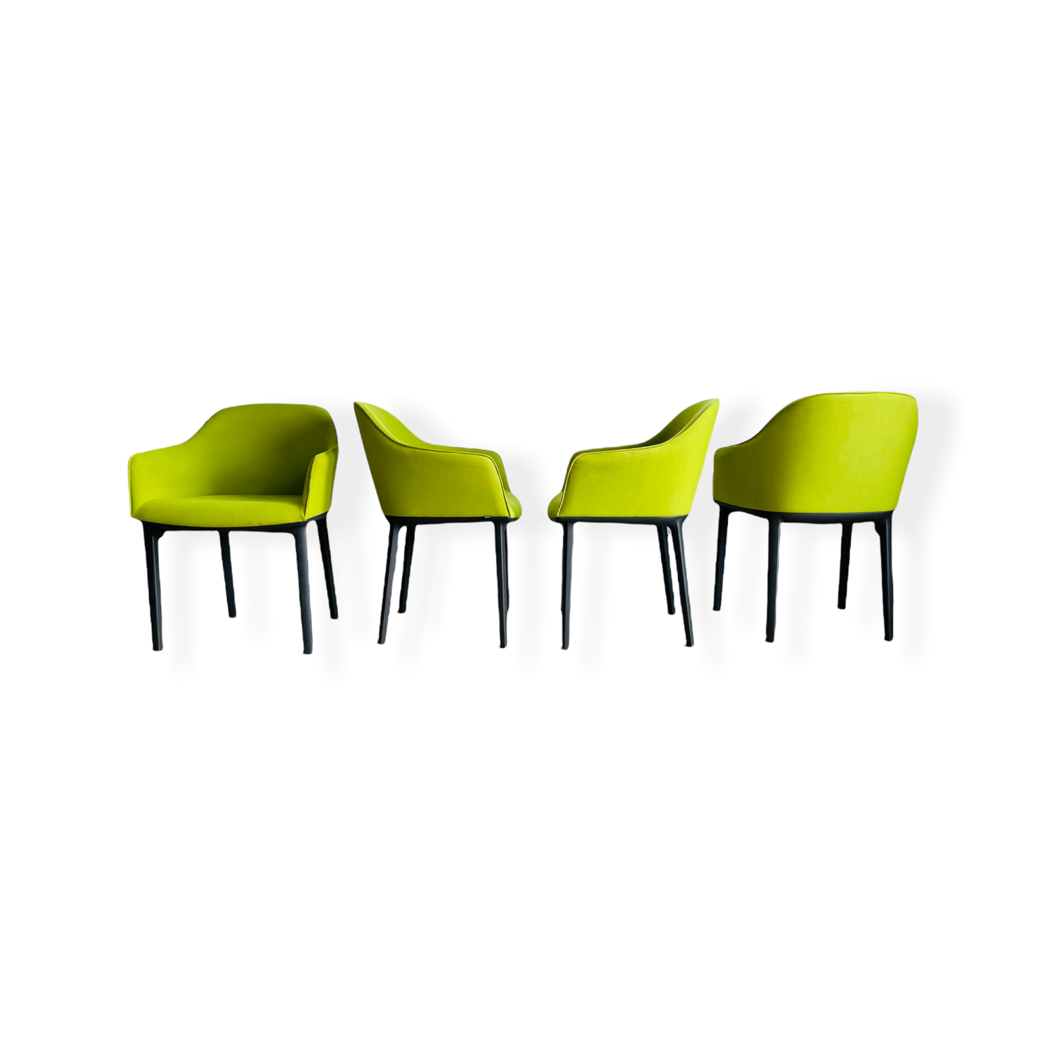 Set 4 Modern Raman and Erwan Bouroullec for Vitra Softshell Chairs image 0
