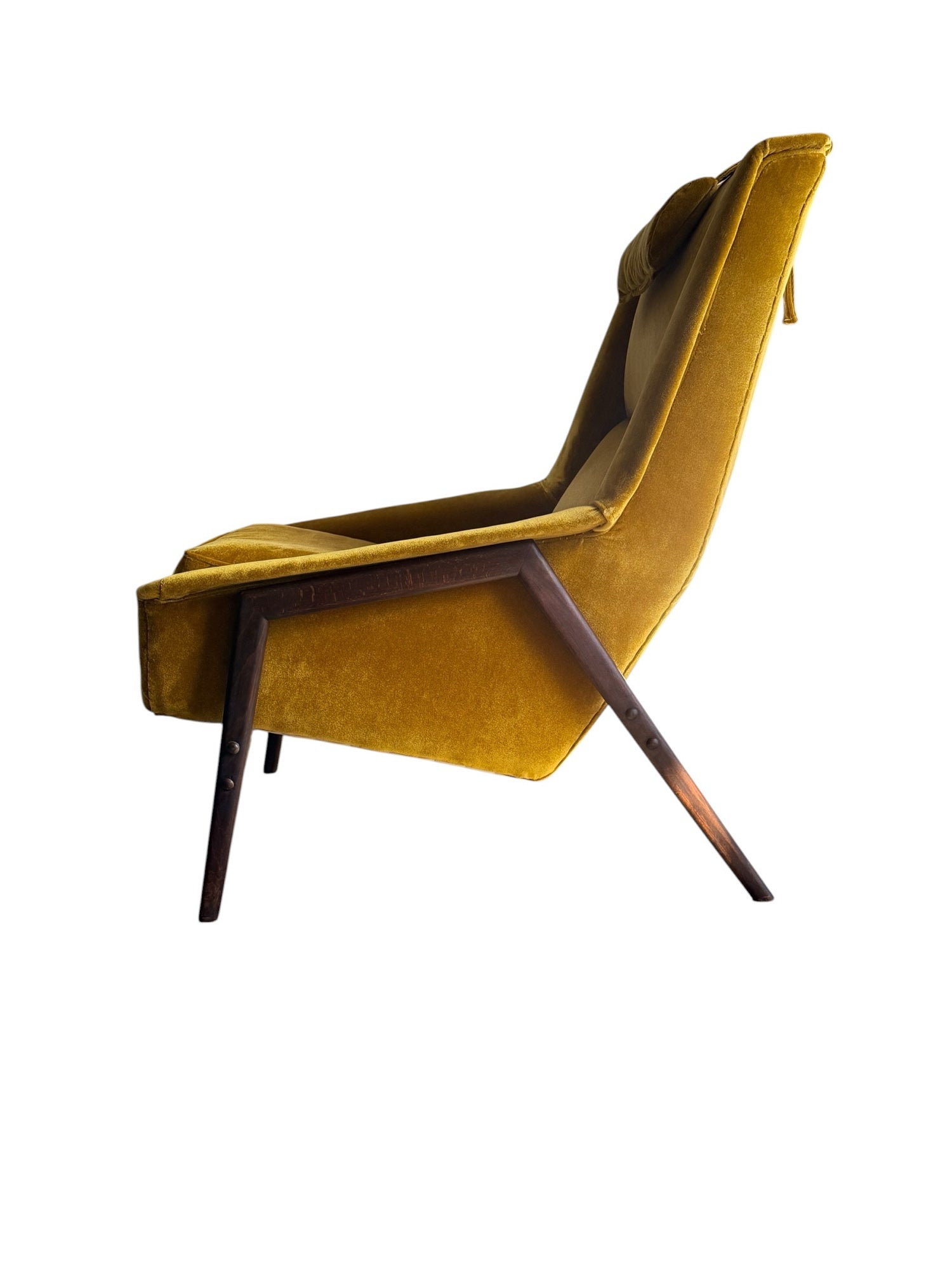 Folke Ohlsson for Dux Lounge Chair - Rear Strap Close-up