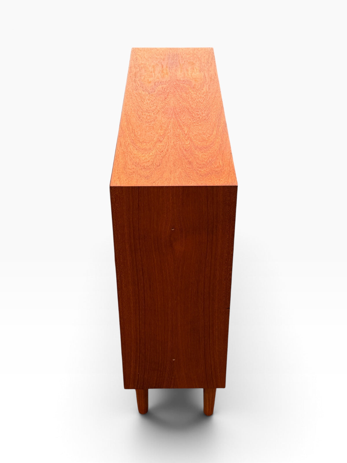 Teak bookcase cabinet, opposite side view
