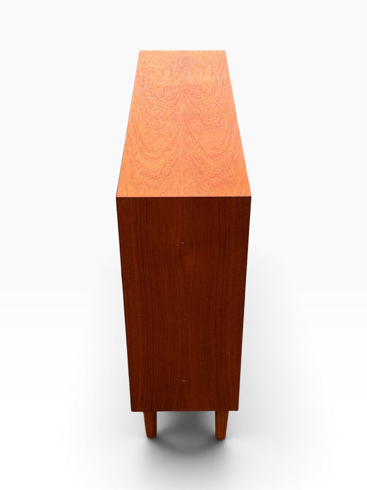 Teak bookcase cabinet, opposite side view