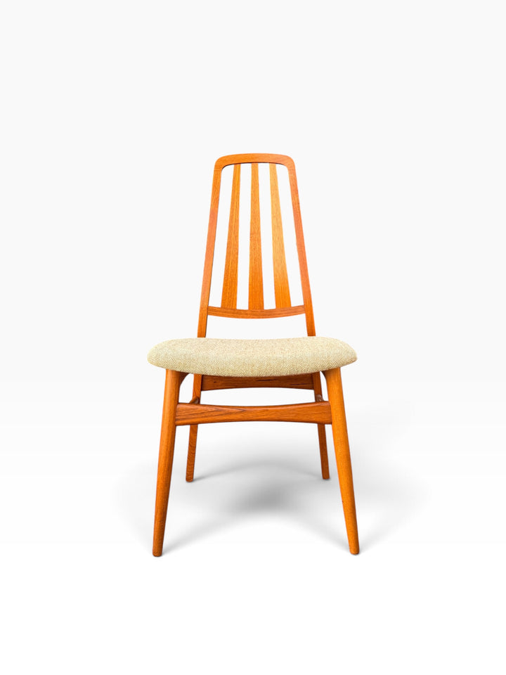 Niels Koefoed teak dining chair, front view