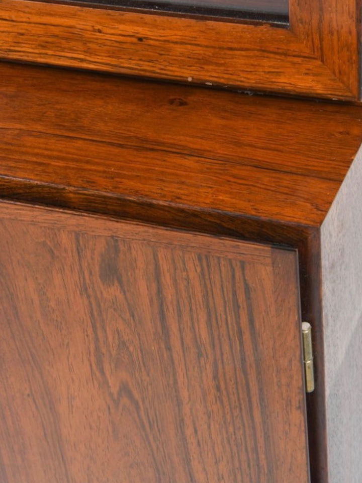 Close-up of rosewood door and grain