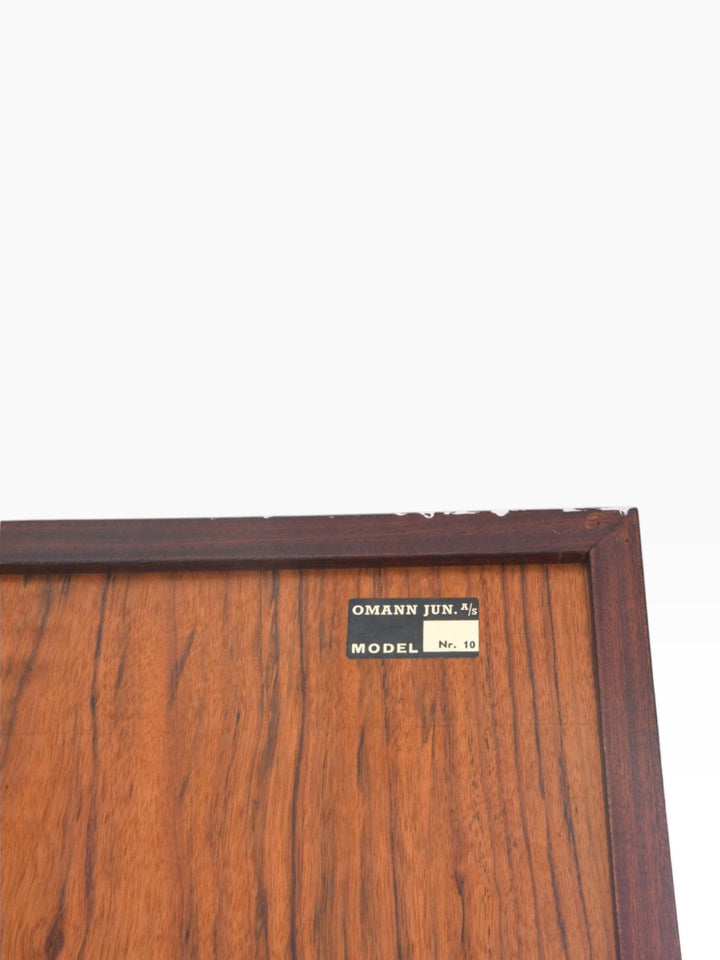 Original Omann Jun A/S Model Nr. 10 maker's label