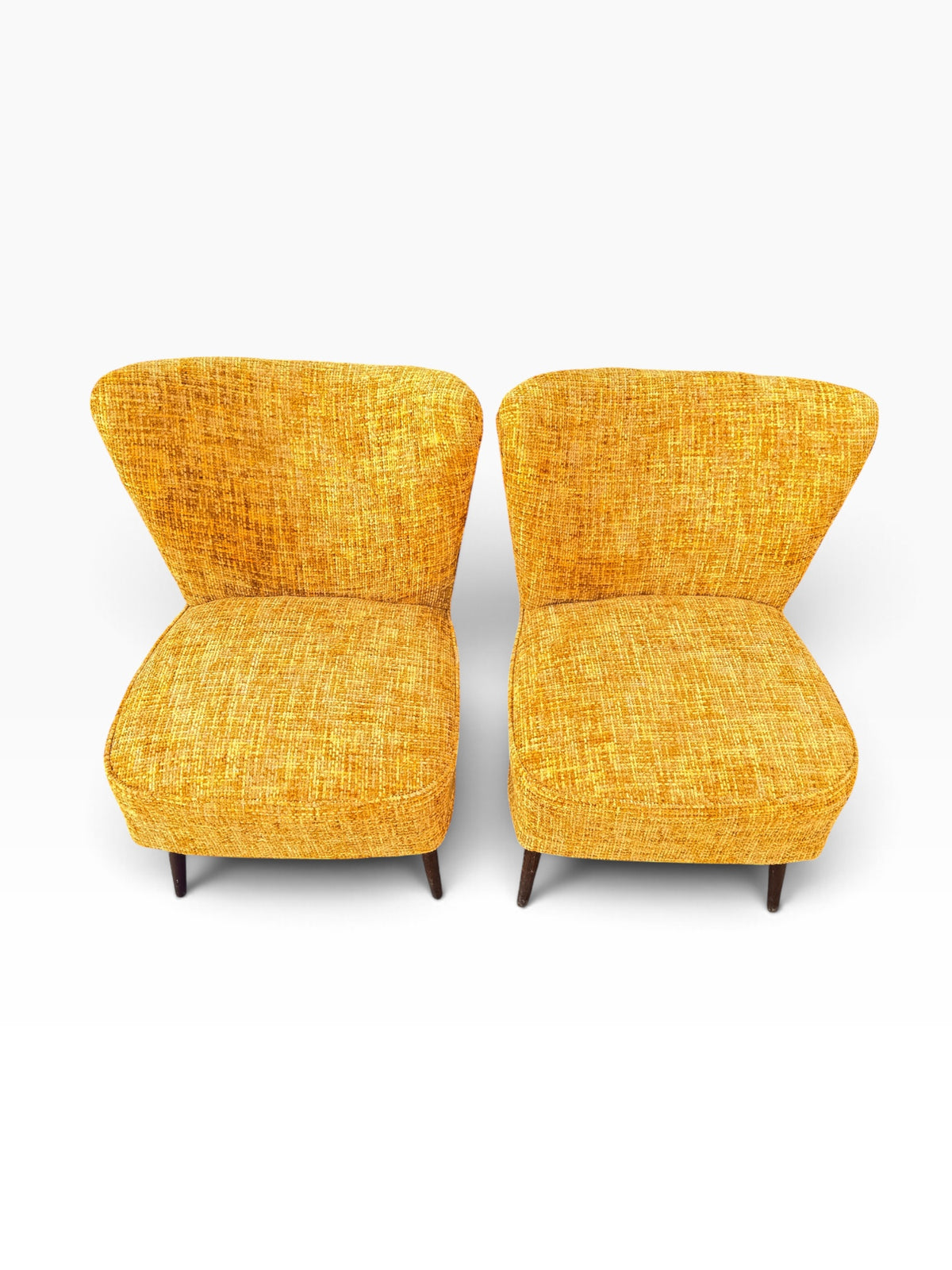 Pair of Danish cocktail chairs from above