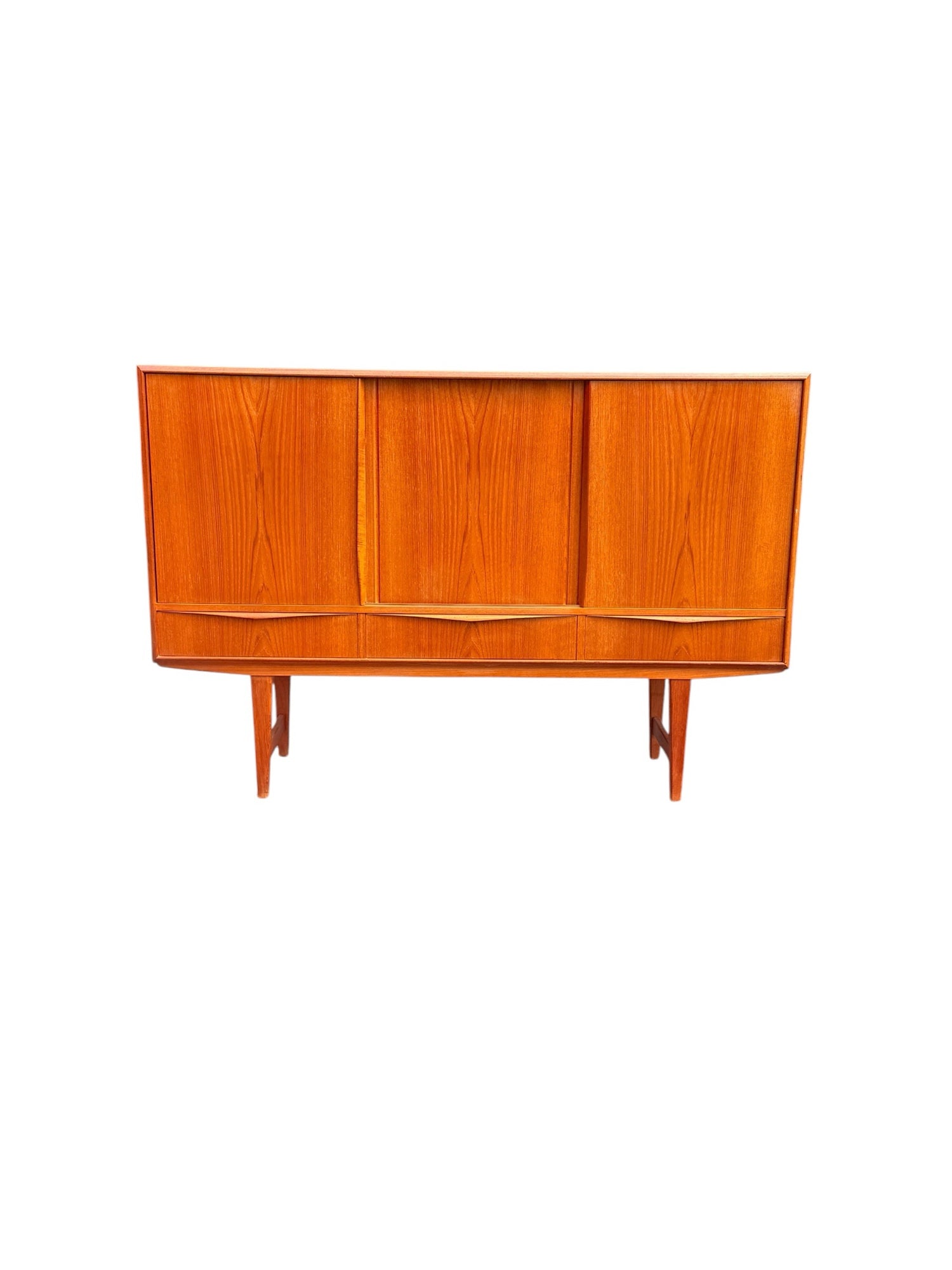 E.W. Bach teak highboard for Sejling Skabe — front view