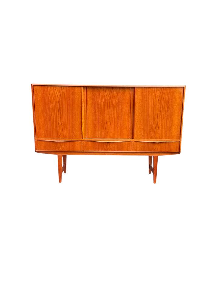 E.W. Bach teak highboard for Sejling Skabe — front view