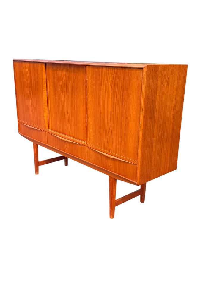 E.W. Bach teak highboard — side view
