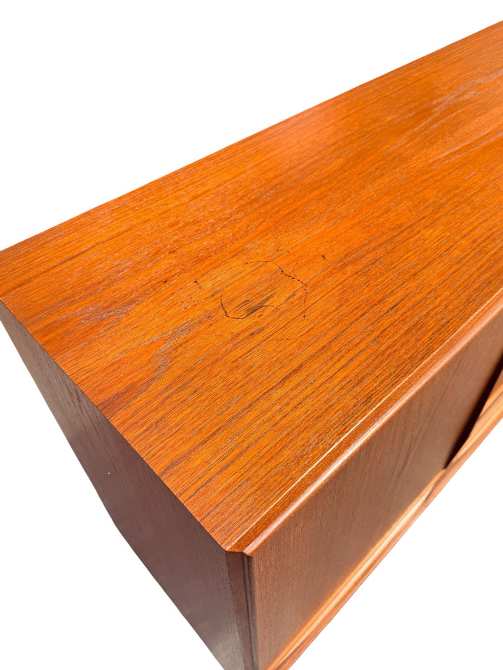 E.W. Bach teak highboard — top surface