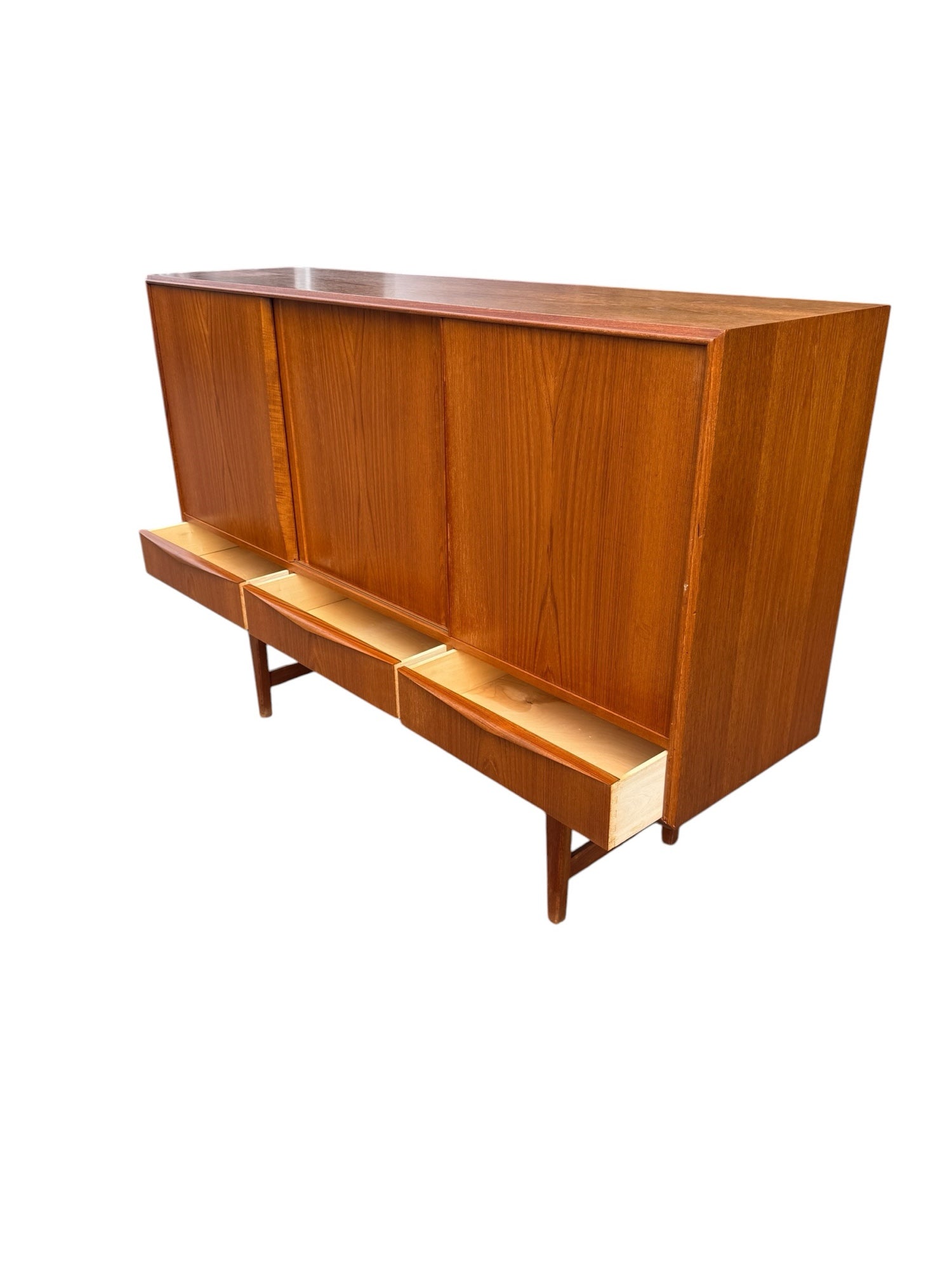 E.W. Bach teak highboard — rear view